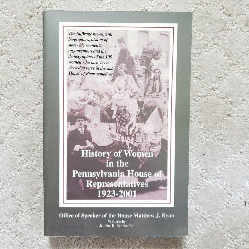 History of Women in the Pennsylvania House of Representatives 1923-2001