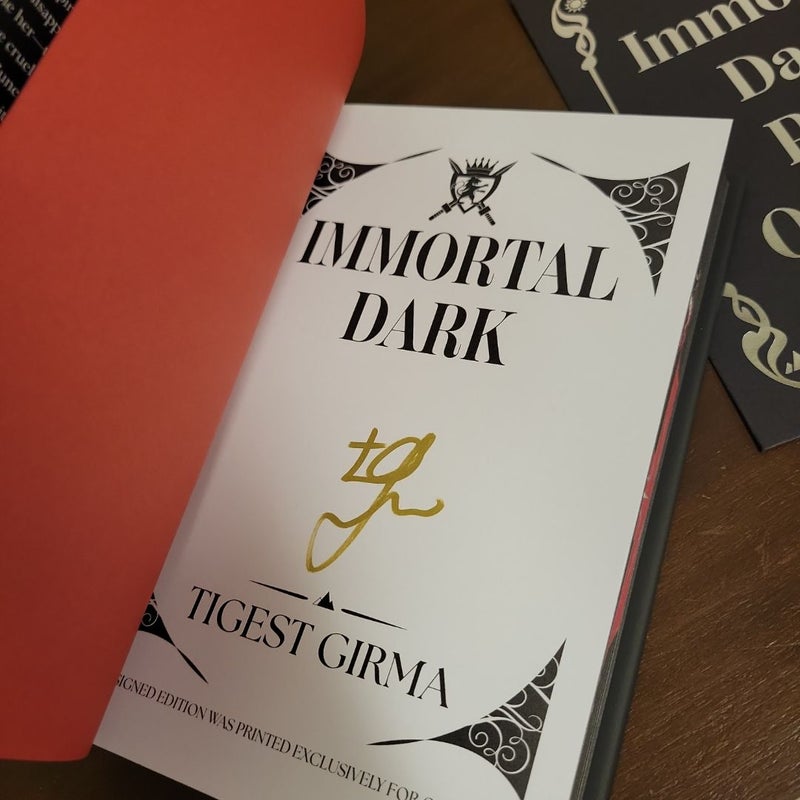 Immortal Dark with Overlays *Signed Owlcrate Special Edition*