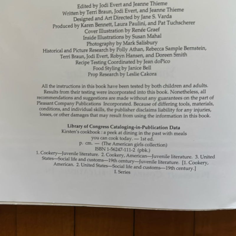 Kirsten's Cookbook