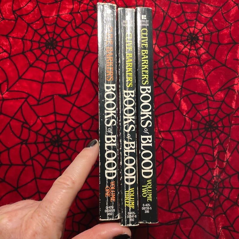 Books of Blood: Lot of 3