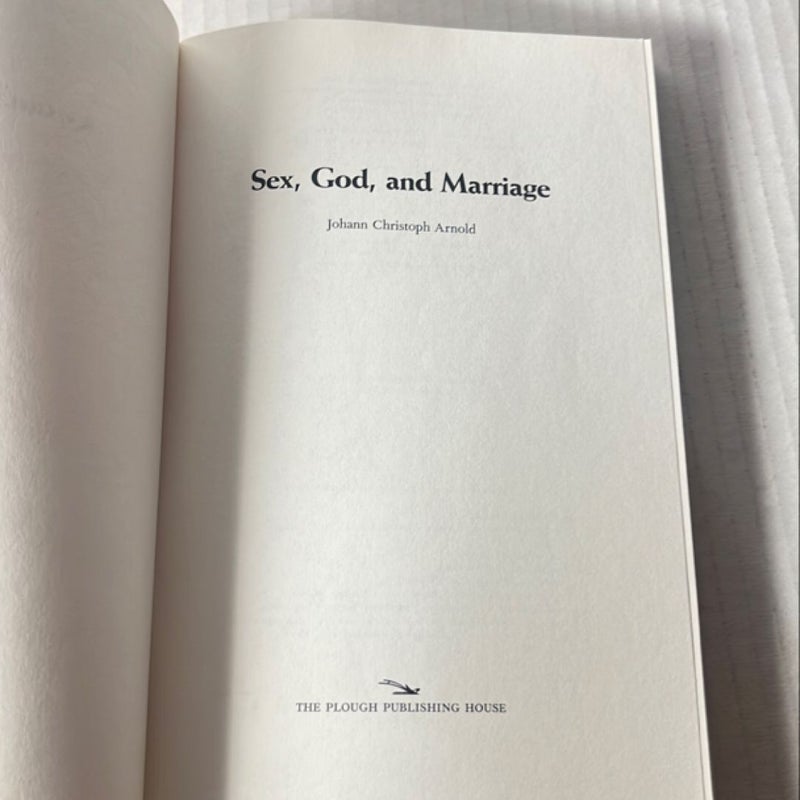 Sex, God, and Marriage