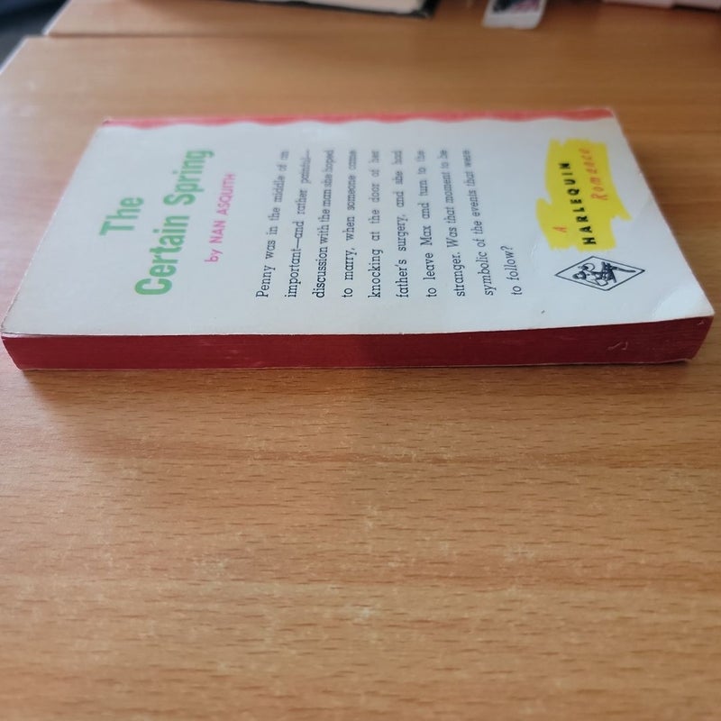 The Certain Spring (1968 Harlequin)