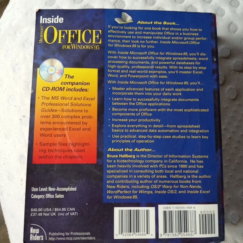 Inside Microsoft Office for Windows 95