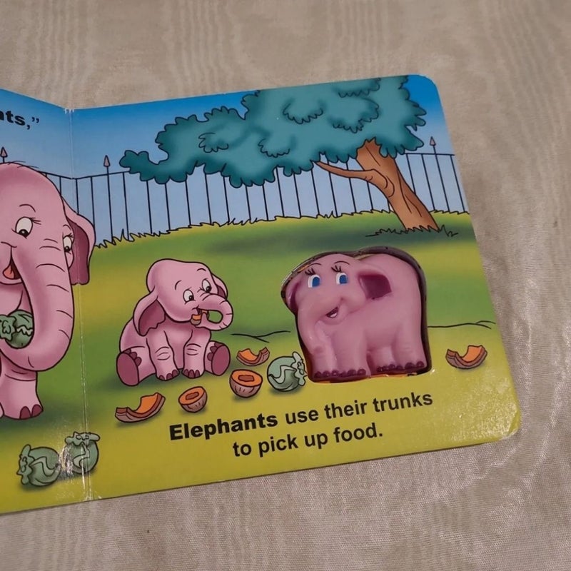 Elephants Zoo Animals squeak toy