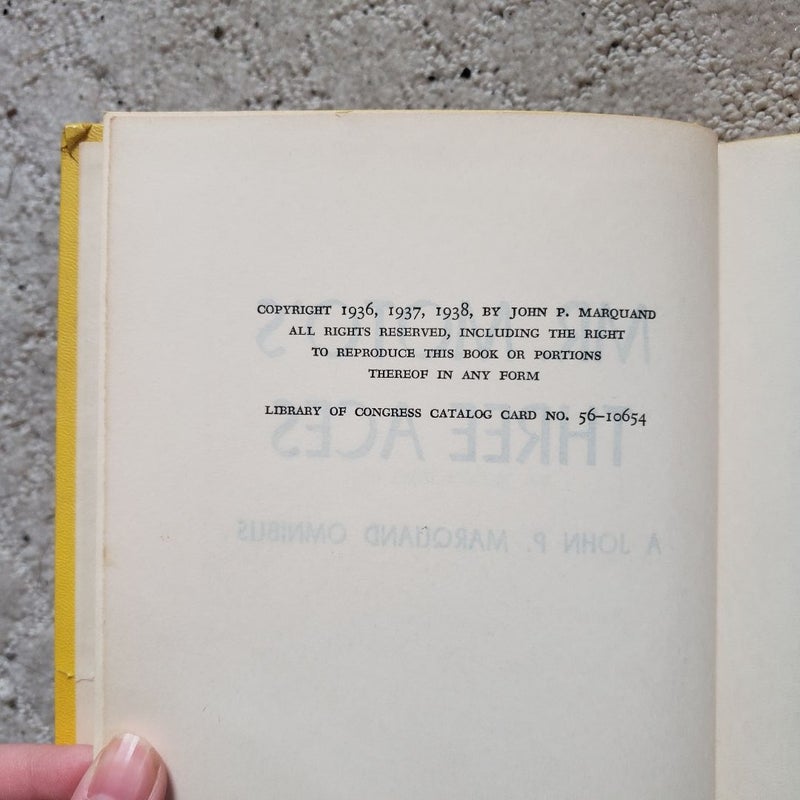 Mr. Moto's Three Aces: A John P. Marquand Omnibus (This Edition, 1938)