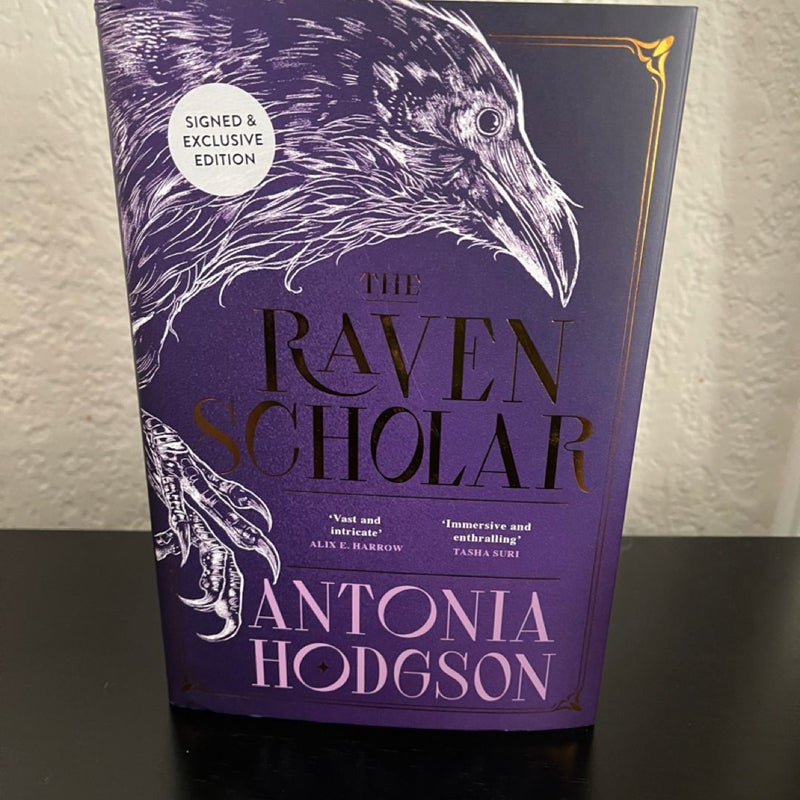 The Raven Scholar Waterstones Exclusive Signed