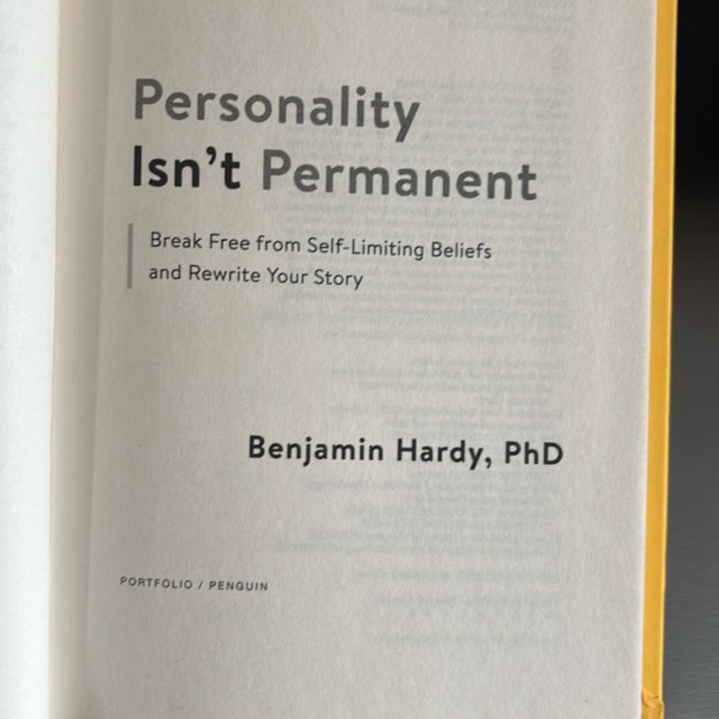 Personality Isn't Permanent