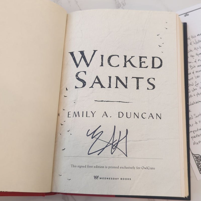 Wicked Saints Owlcrate