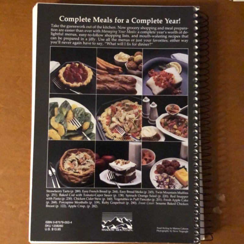 Managing Your Meals