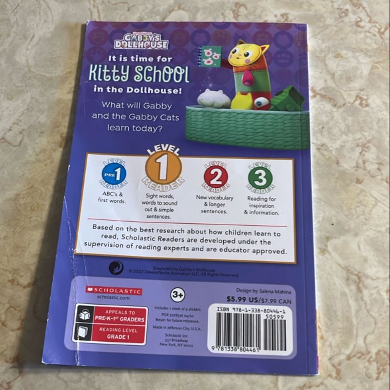 Kitty School (Gabby's Dollhouse: Scholastic Reader, Level 1) (Media Tie-In)
