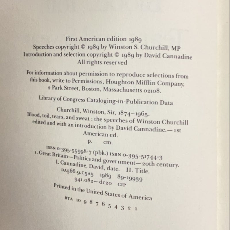 The Speeches of Winston Churchill 