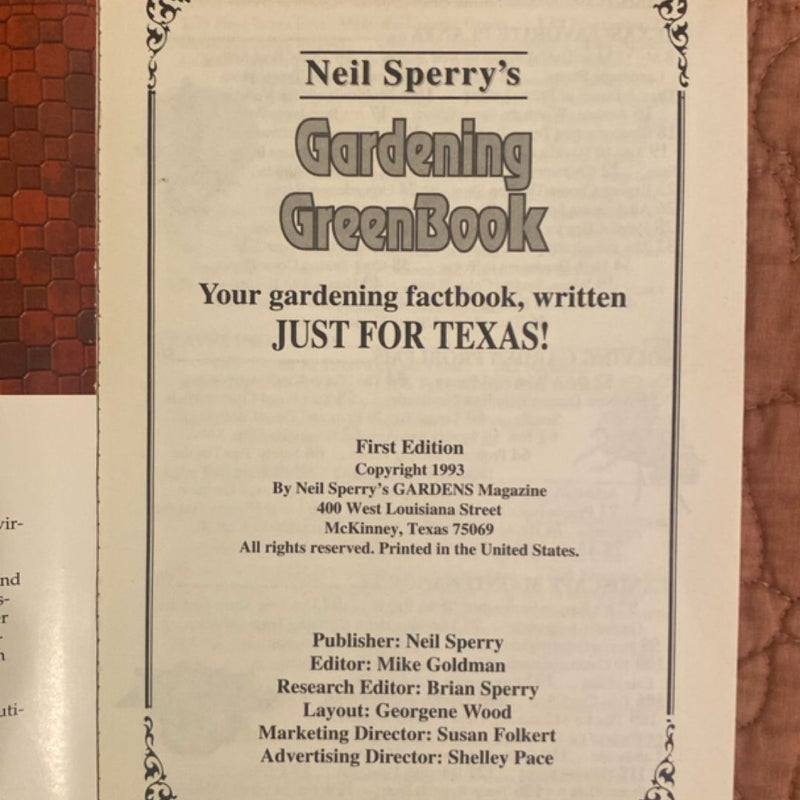 Neil Sperry’s Gardening Greenbook