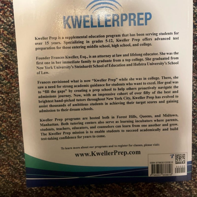 Kwell prep new SHSAT grammar and reading 