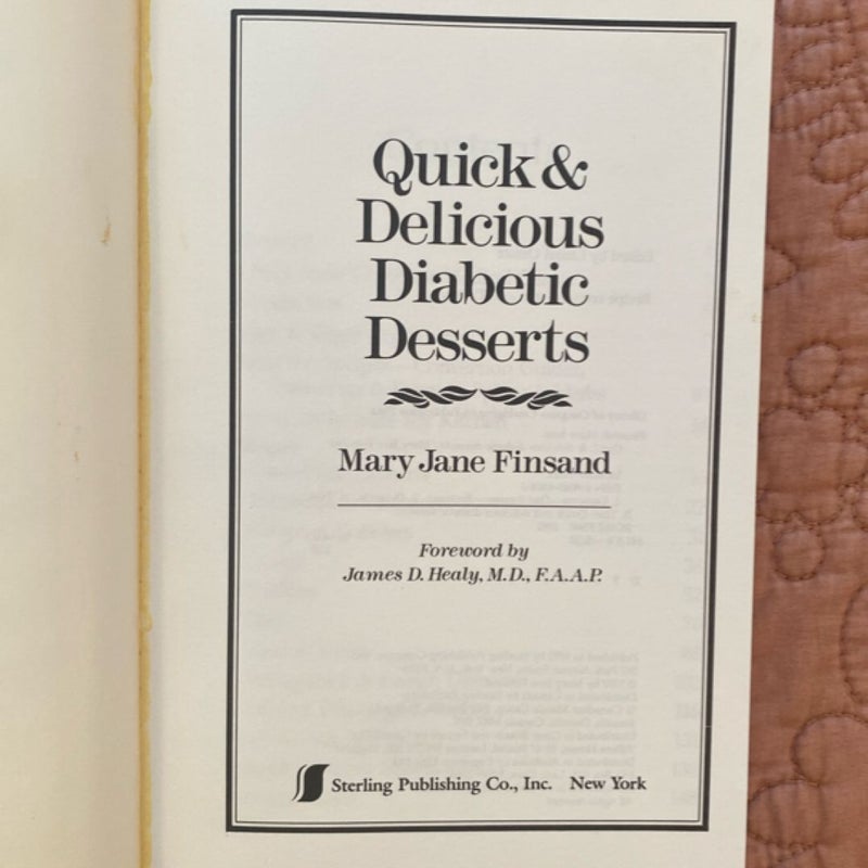 Quick and Delicious Diabetic Desserts
