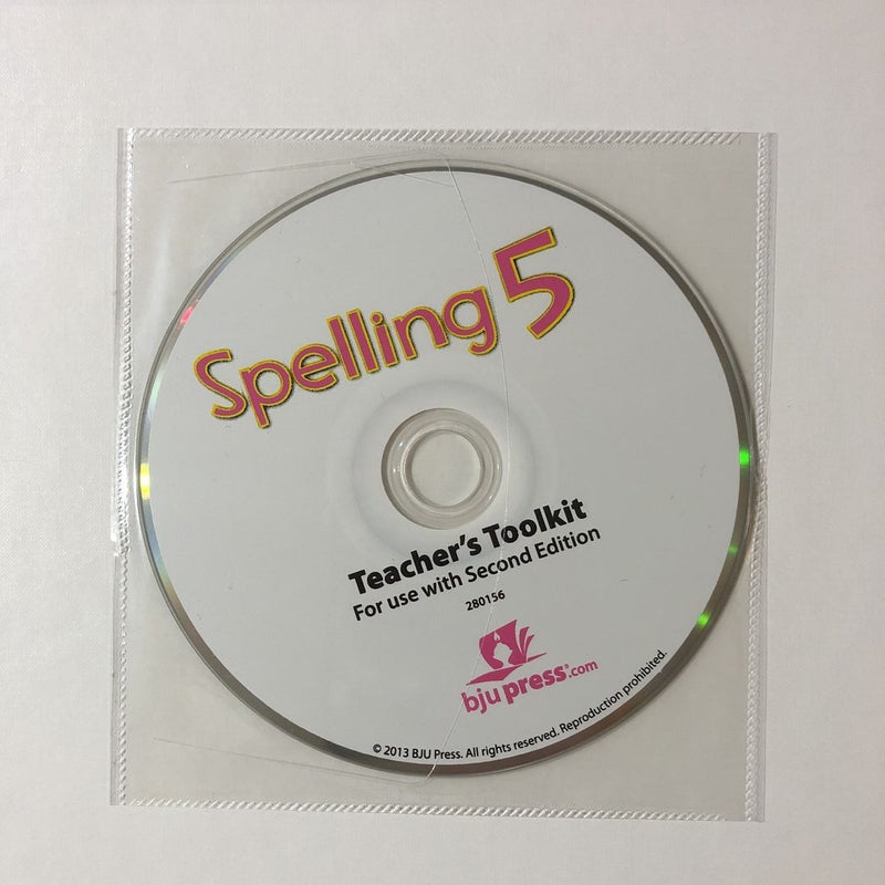 BJU Press Spelling 5 Teacher’s Edition