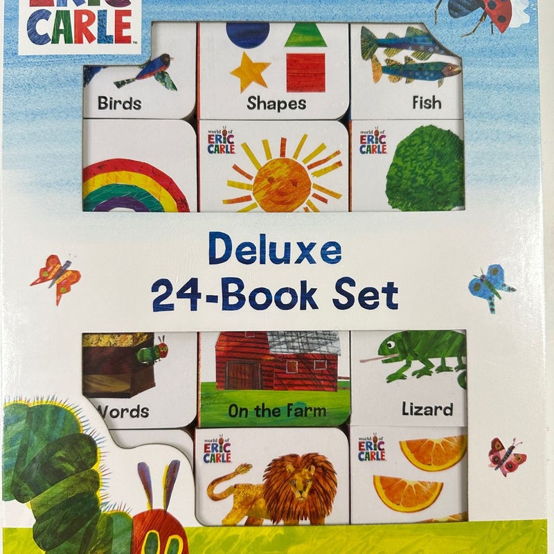 Eric Carle Deluxe 24 Board Book Box Set, NEW Early Learning Baby (Board Books)