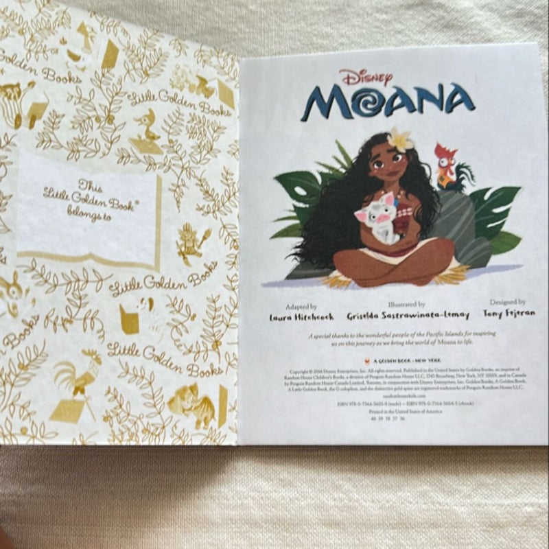 Moana Little Golden Book (Disney Moana)