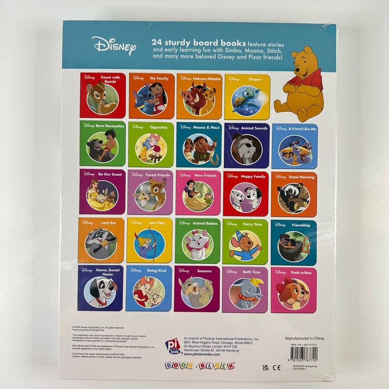 Disney Deluxe 24 Board Book Box Set, NEW