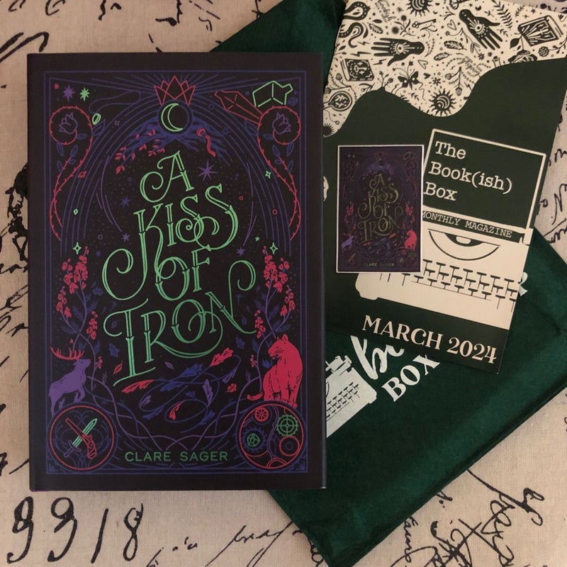 ✨ New! Darkly Bookish Box edition of "Kiss of Iron" by Clare Sager ✨