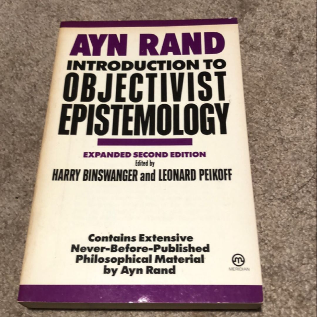 Introduction to objectivist epistemology by ayn rand