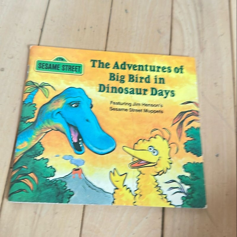 The adventure of big bird in dinosaurs days 