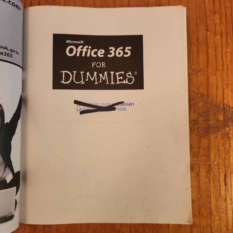 Microsoft Office 365 for Dummies
