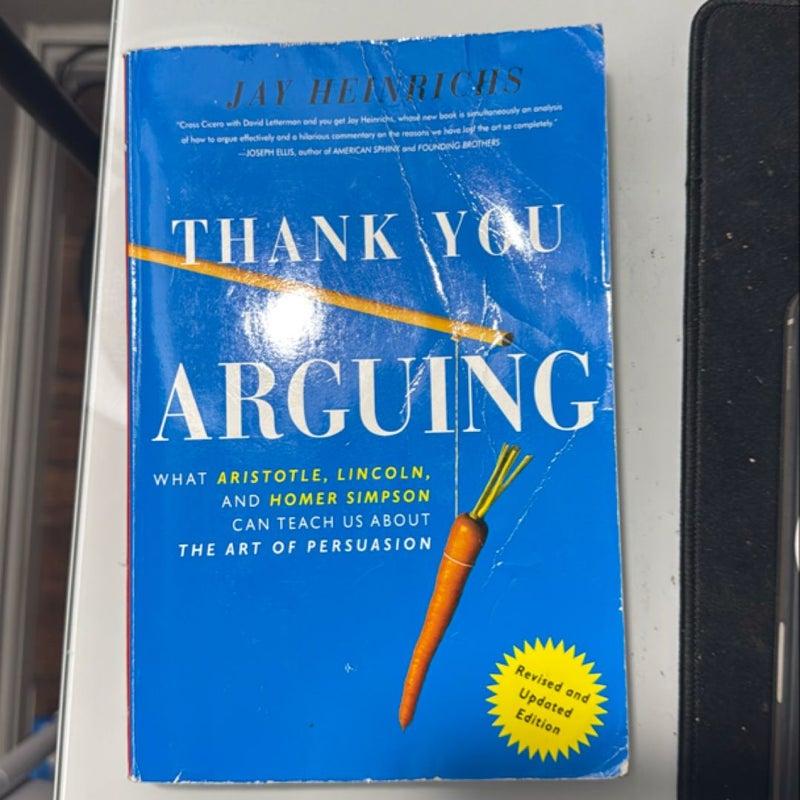 Thank You for Arguing