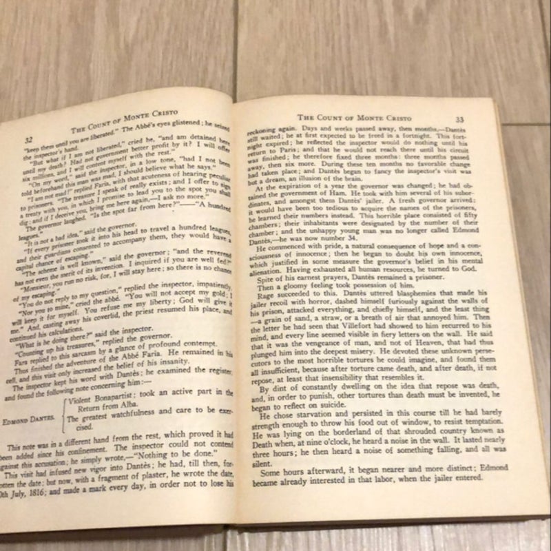 The Count of Monte Cristo (Spencer Press 1936 edition)