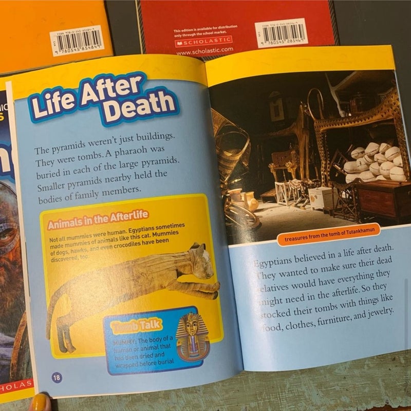 4 National Geographic Kids History & Science Books 