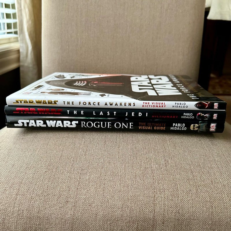 Star Wars Visual Guide 3 Book Set (1st Print Editions; Hardcover)