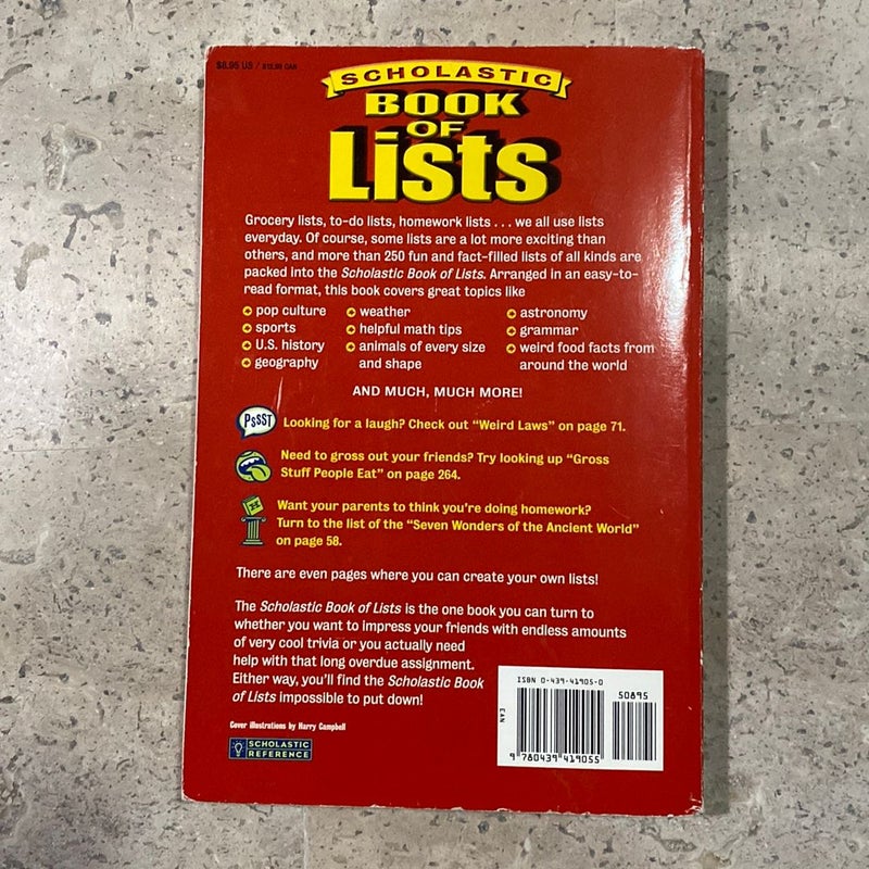 Scholastic Book of Lists