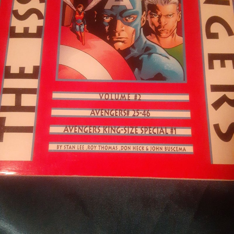 The Essential Avengers volume 2 tpb, collects issues 25-46 & King Sized Special 1, by Stan Lee, Roy Thomas, Don Heck, & John Buscema