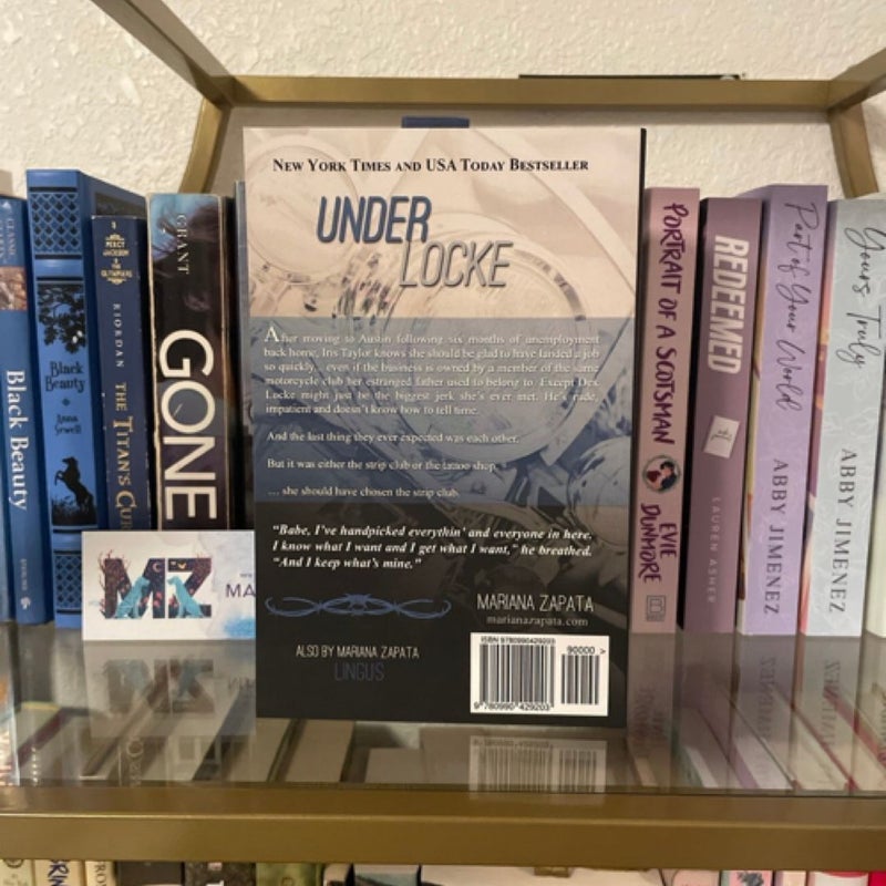 SIGNED Under Locke by Mariana Zapata