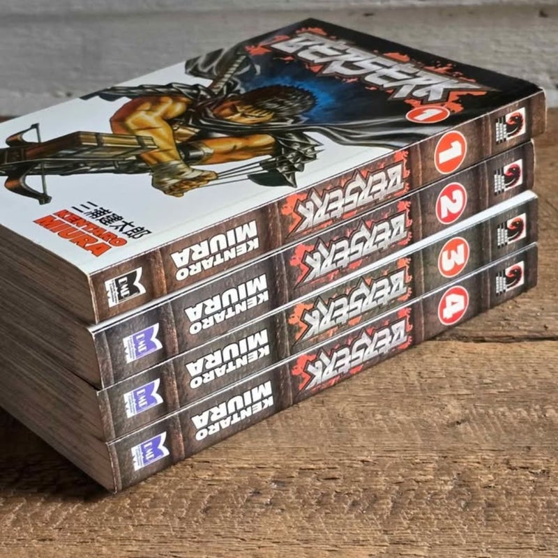 Berserk Volumes 1, 2, 3 & 4