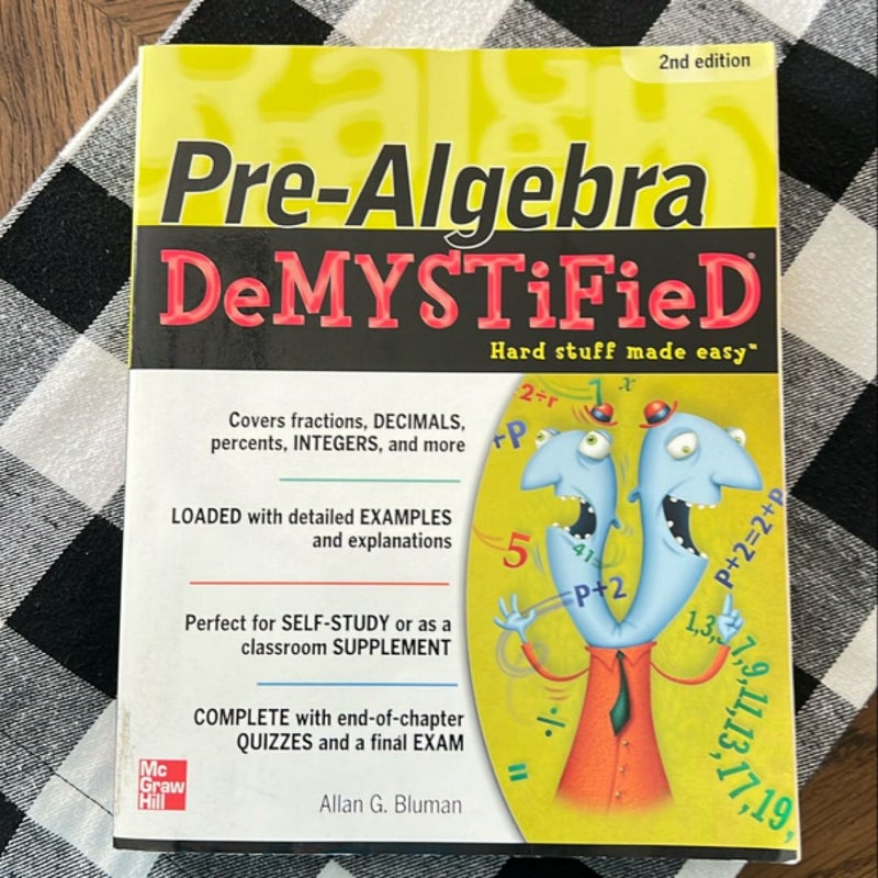 Pre-Algebra DeMYSTiFieD, Second Edition