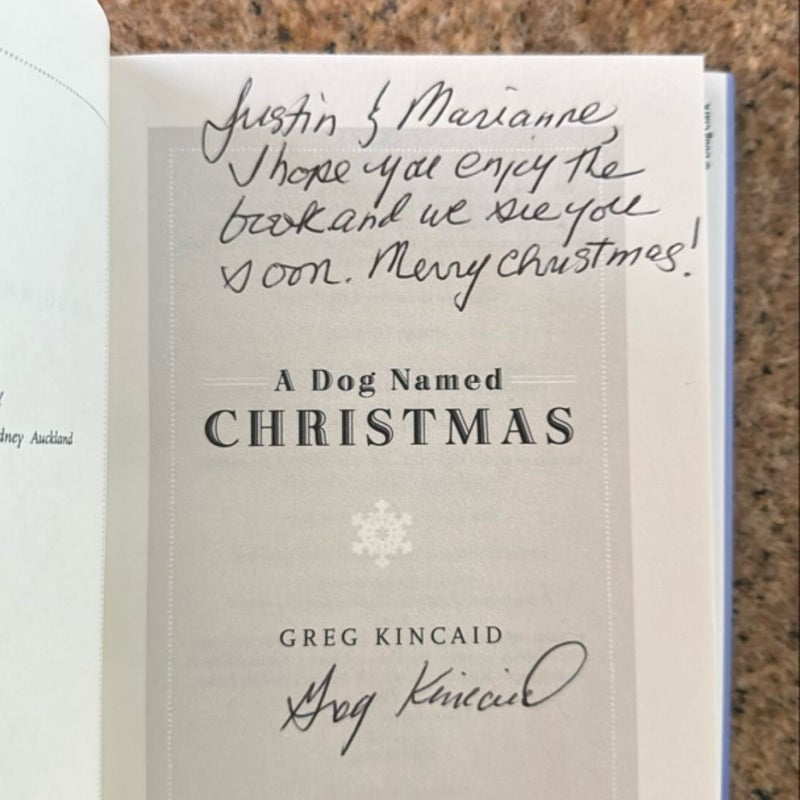 A Dog Named Christmas (Signed/First Ed)