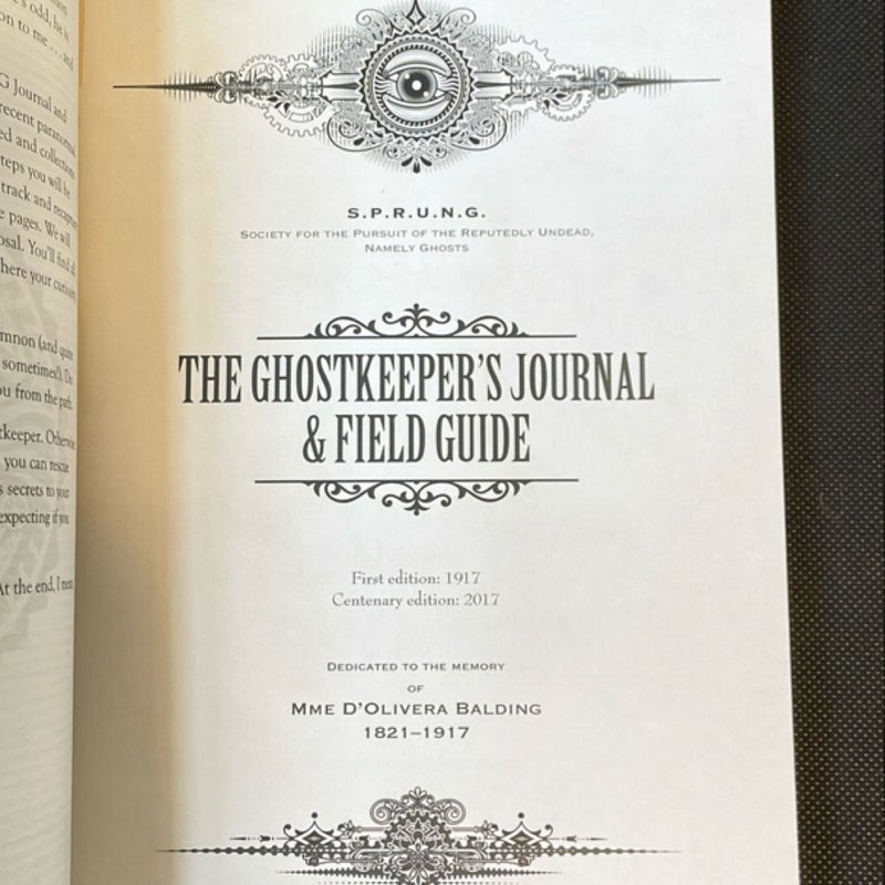 The Ghost Keeper's Journal and Field Guide