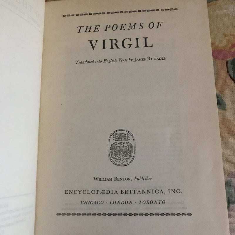 Britannica Great Books Volume 13: Virgil