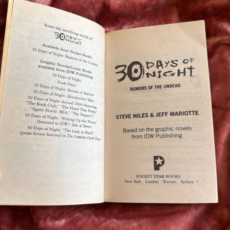 30 Days of Night: Rumors of the Undead