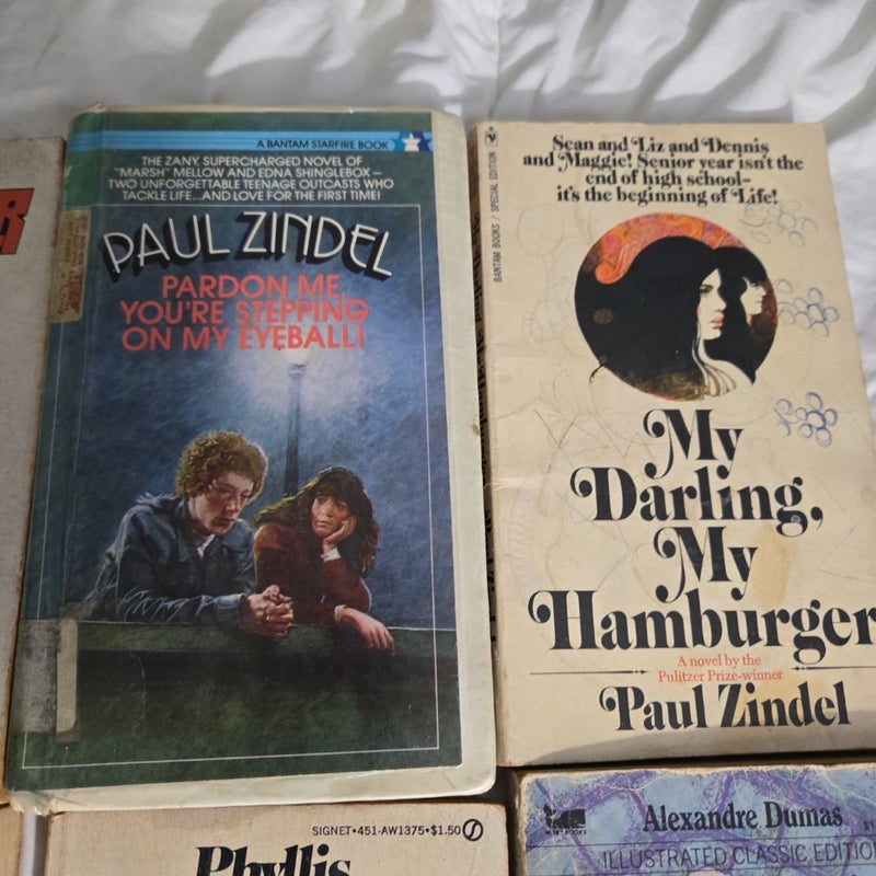 Classic school paperbacks 8 titles lot vintage 1970s 