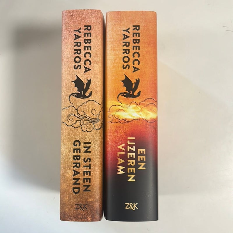 Fourth Wing & Iron Flame (Netherlands Editions w/ sprayed Dragon edges)