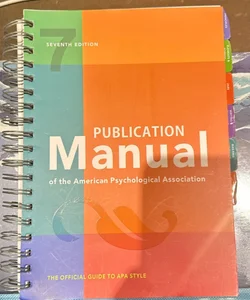 Publication Manual of the American Psychological Association