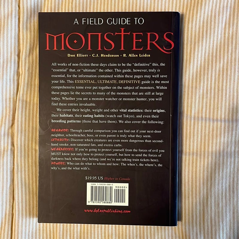 A Field Guide to Monsters