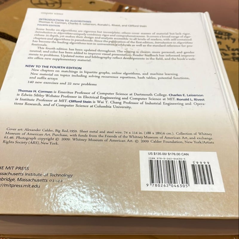Introduction to Algorithms, Fourth Edition