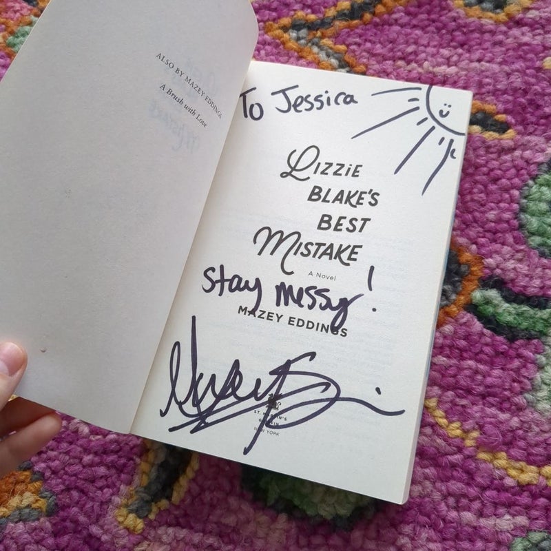 Lizzie Blake's Best Mistake SIGNED