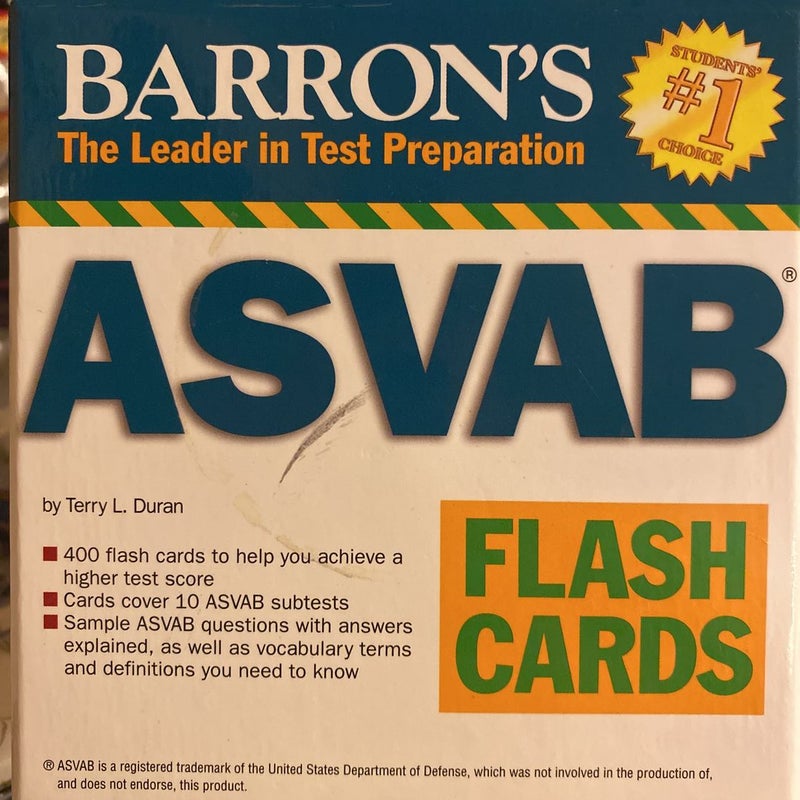 Barron's ASVAB Flash Cards