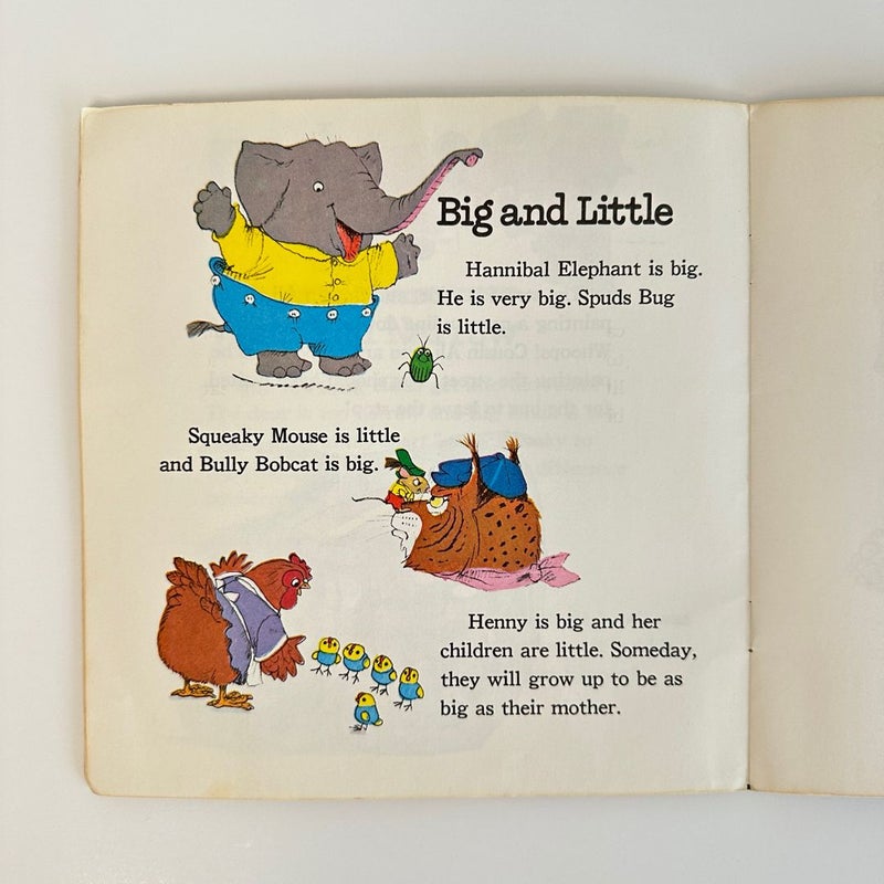 Short and Tall book by Richard Scarry, 1976, 1966, Golden Look Look