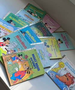 Disney - Vintage Little Golden books bundle of 12 +bonus