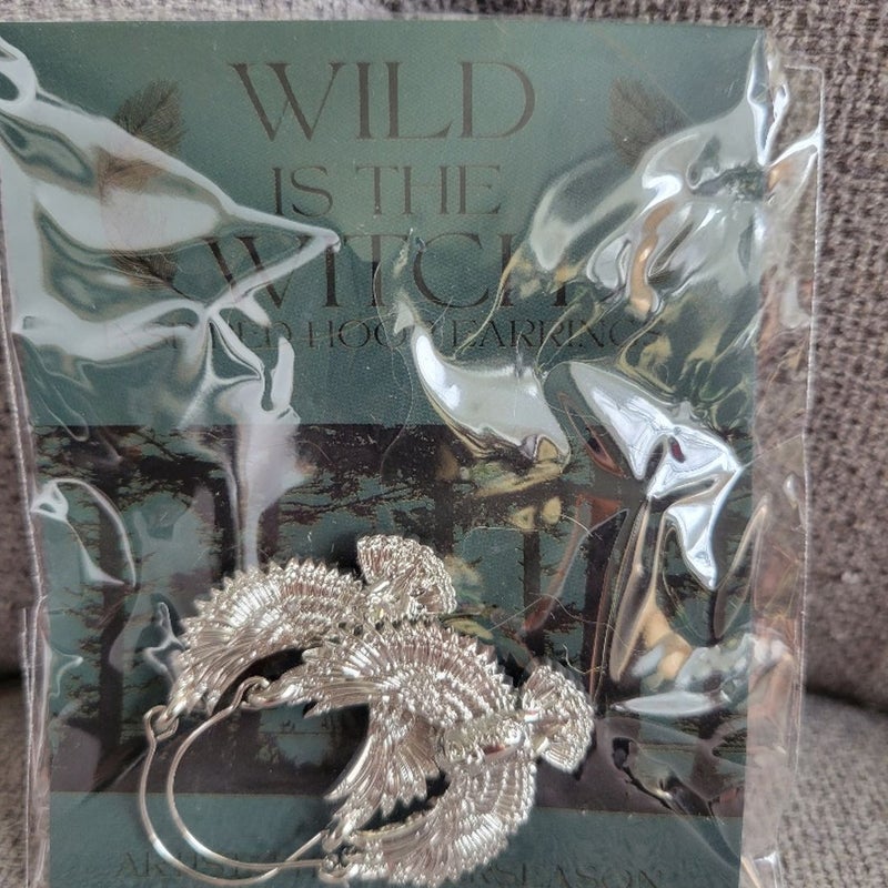 Wild is the Witch inspired owl hoop earrings