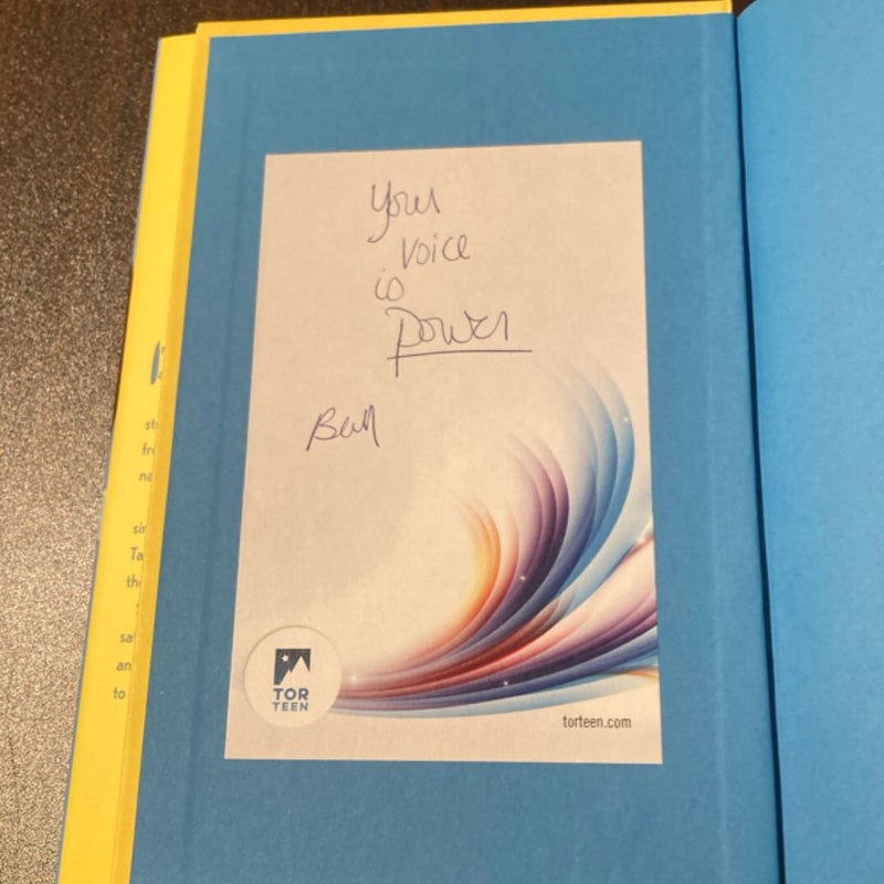 *signed bookplate* A Song below Water